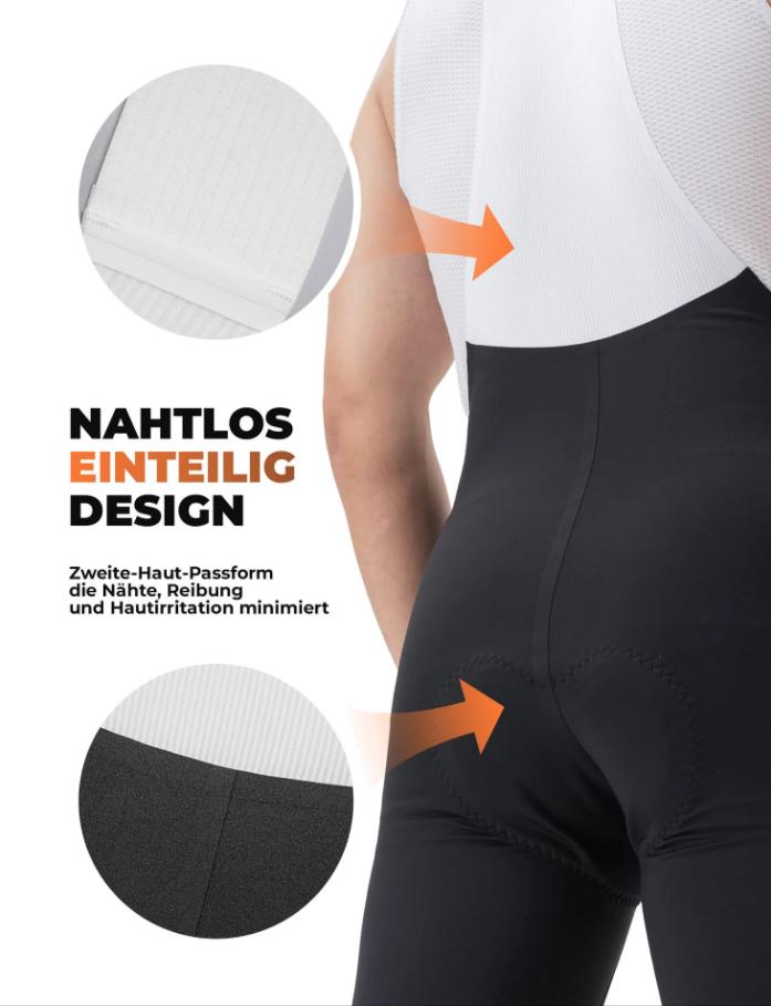 ROCKBROS Pantalón largo con almohadilla para hombre, para bicicleta