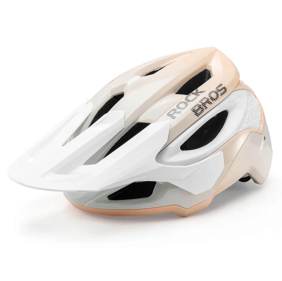 ROCKBROS casco de bicicleta certificado CE con 16 aberturas de aire y sistema de ventilación, protección contra impactos certificada, visera amplia, forro interior desmontable, ajustable para jóvenes y adultos