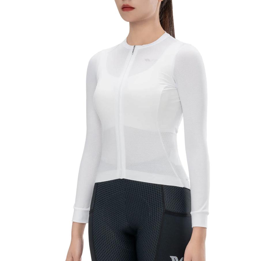 ROCKBROS TVI Camiseta Ciclismo Mujer de Manga Larga Ropa Ciclismo para MTB y Bicicleta de Carretera
