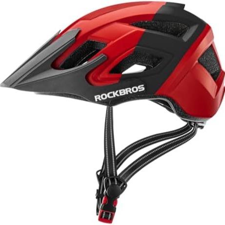 ROCKBROS casco de bicicleta certificado CE, casco de seguridad para hombres y mujeres, compatible con MTB y carretera, accesorios, talla única 56–62 cm