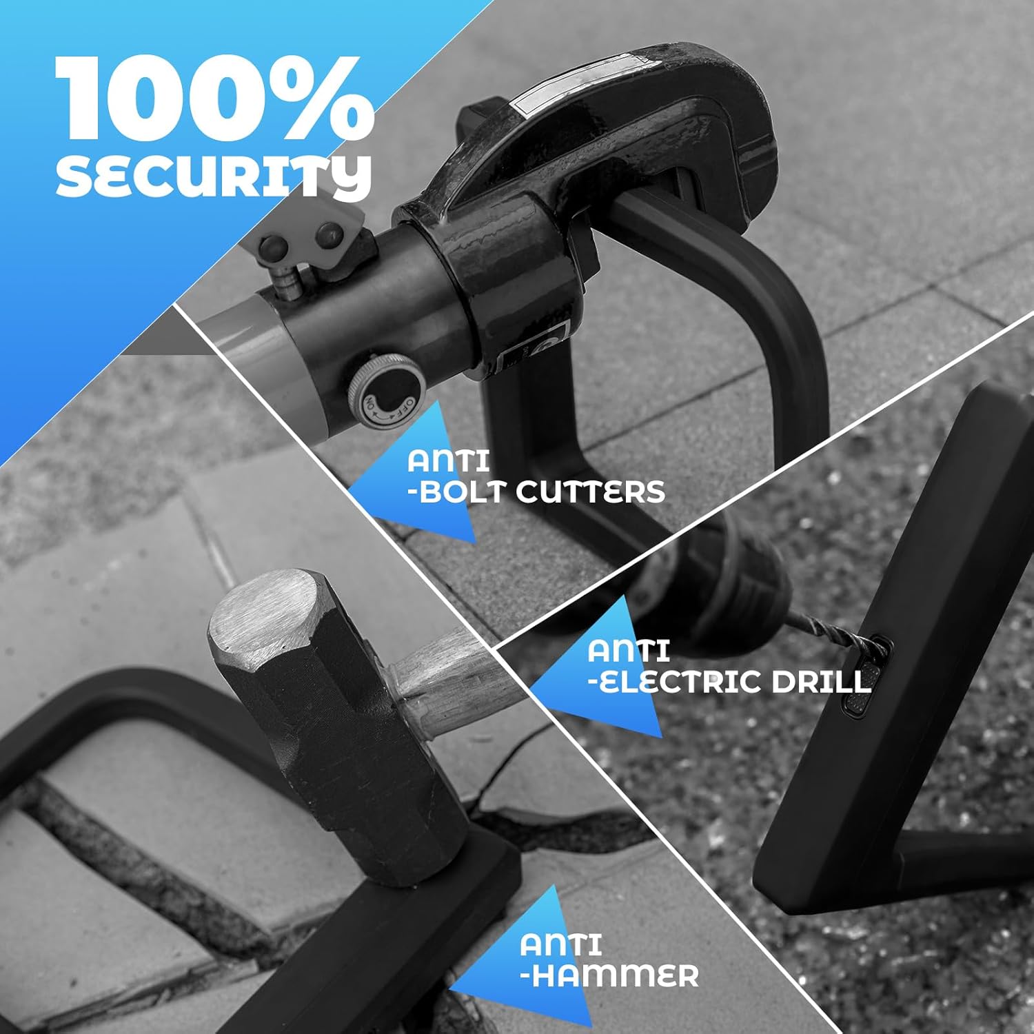 LOCKBROS candado de bicicleta de alta seguridad, candado de cadena de bucle de 14 mm con llave, para e‑bike, bicicleta de carretera y bicicleta de montaña, también apto para motocicleta