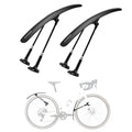 ROCKBROS set de guardabarros para bicicleta 27,5", liberación rápida, ligeros para bici de carretera y MTB, ángulo ajustable, protección contra salpicaduras rápida, material de PP para lluvia, gravel, desplazamientos y ciclismo al aire libre