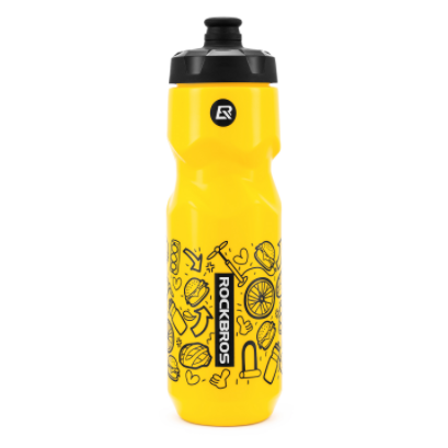 Botella Para Bicicleta Con Tapa Tipo Pull-top A Prueba De Fugas 600/750ml