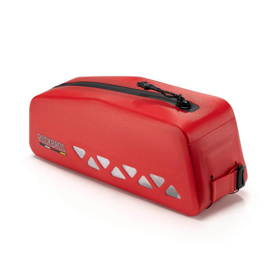 ROCKBROS ROAD TO SKY #Bikepacking bolsa de tubo superior 100% impermeable 1L con protección para lluvia intensa sistema de cierre giratorio bolsa de cuadro perfecta para grava, MTB & #Ebike acceso rápido a snacks & móvil #Impermeable #Bolsa de bicicleta