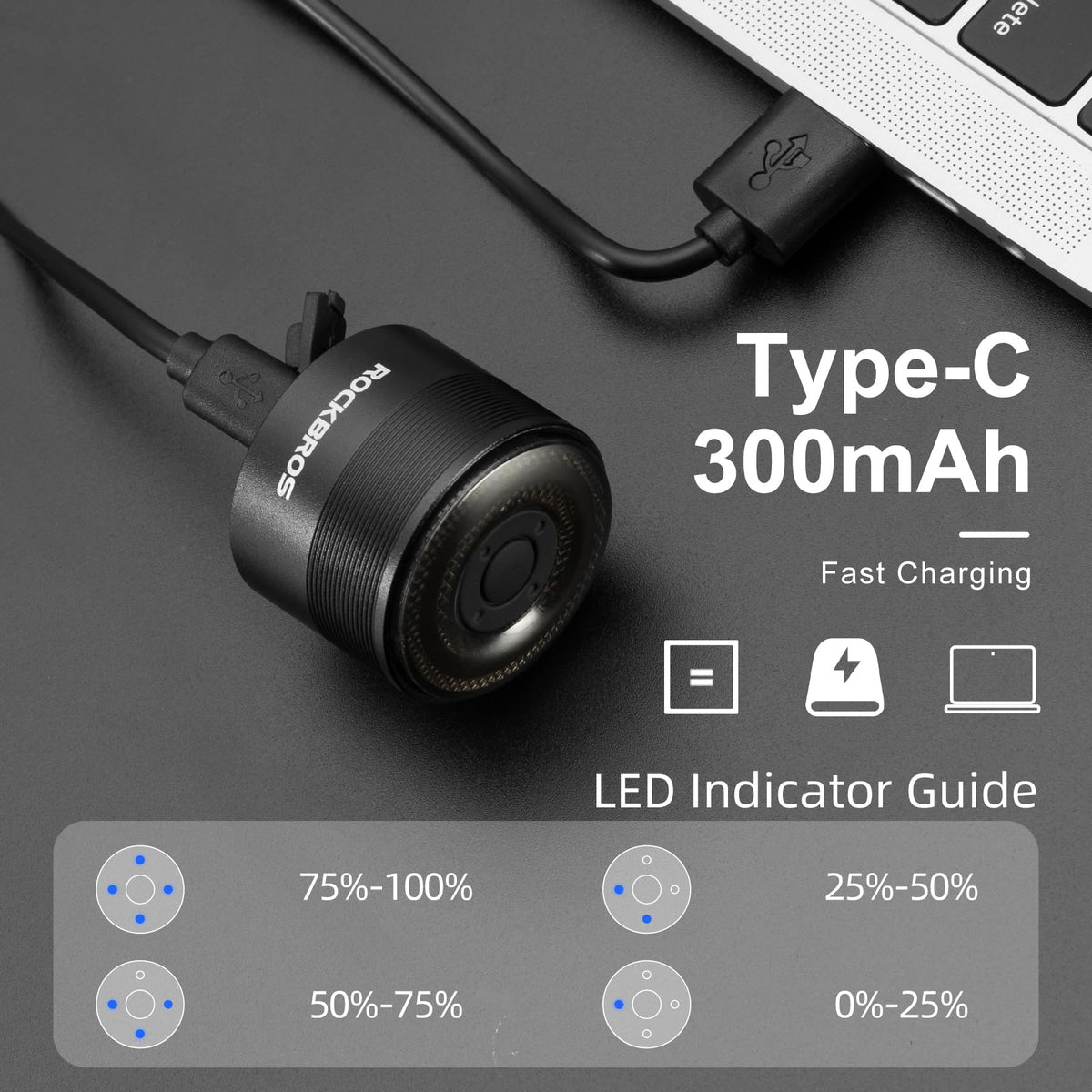 Luz trasera inteligente para bicicleta Q1MAX: luz LED con sensor de freno