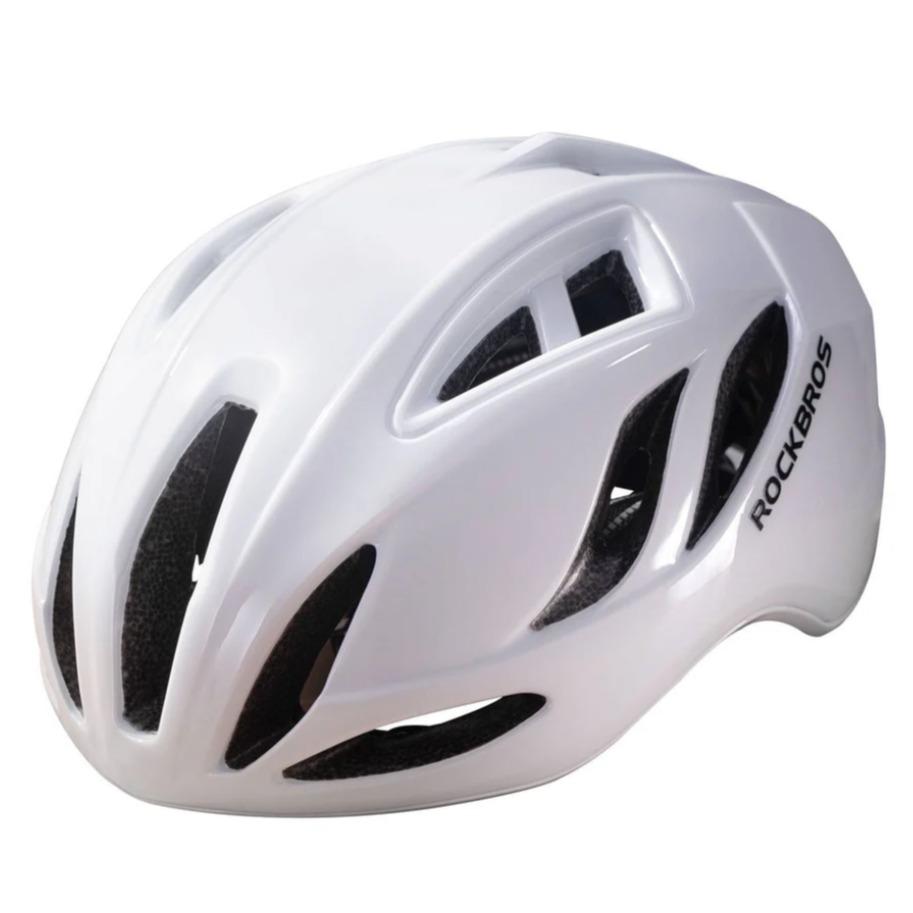 ROCKBROS Casco de bicicleta certificado CE 58-62 cm Casco urbano ajustable Ventilación Unisex Carcasa de policarbonato (PC) y forro de EPS Materiales de alta calidad Acolchado desmontable y correa de barbilla