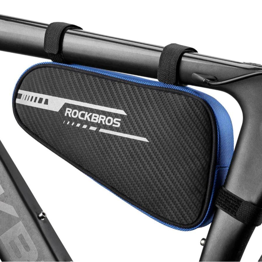 ROCKBROS Bolsa de Bicicleta Impermeable Bolsa Triangular para Bicicleta de Montaña y Carretera 1,2L