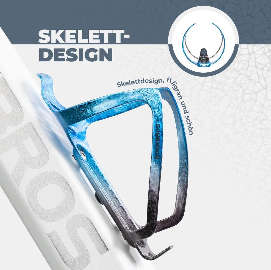 ROCKBROS Portabidones para bicicleta Portabotellas de bebidas Resistente de aleación de aluminio Ligero 8 Color Aleación de aluminio cromada Resistente a la intemperie y resistente Fácil de instalar Universal Compatible