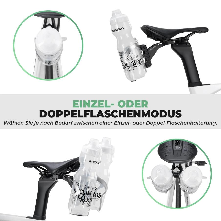 Portabidón Bicicleta Ajustable Sin Soldadura Soporte