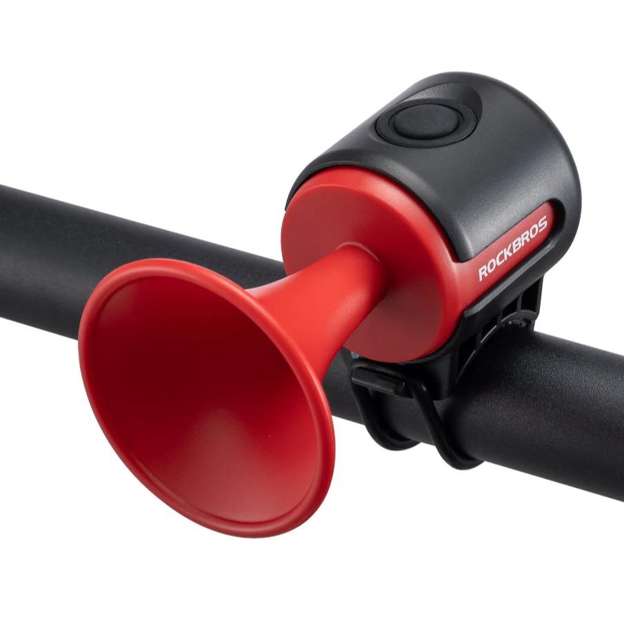 ROCKBROS campana eléctrica para bicicleta – 120 dB de sonido, recargable por USB e impermeable IPX4 para tu seguridad, perfecta para bicicleta eléctrica, MTB y bicicleta infantil #Fahrradgadget #TikTokGadget #Fahrradklingel