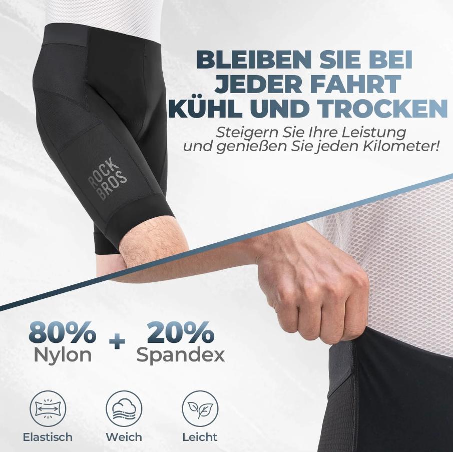 Pantalones de ciclismo de secado rápido transpirables para hombre, verano