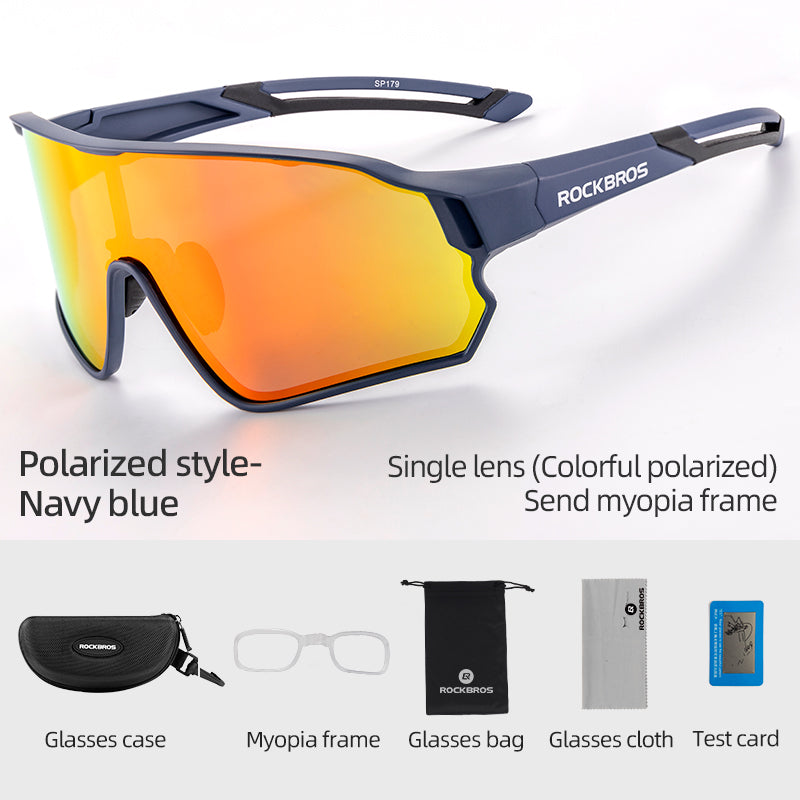 ROCKBROS Gafas de ciclismo fotocromáticas Gafas de sol para bicicleta Protección UV400 para hombres y mujeres