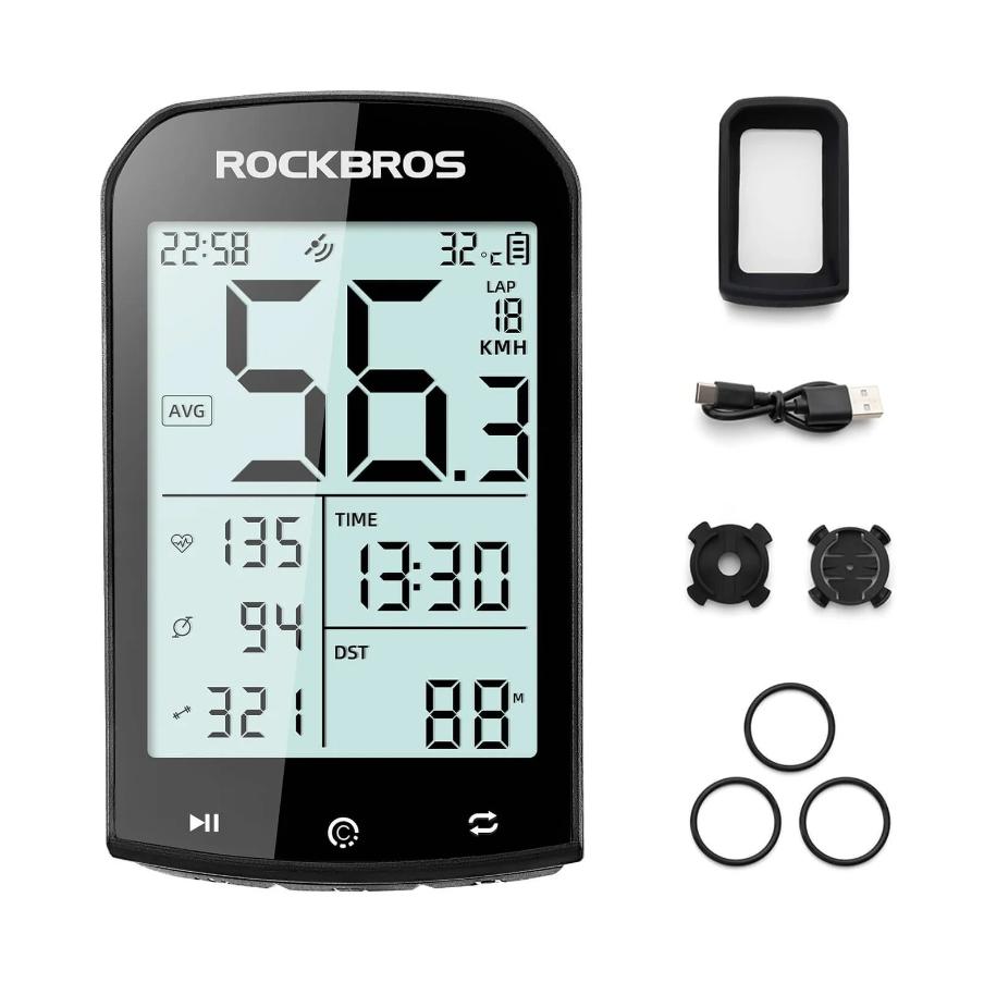 ROCKBROS computadora de bicicleta GPS – IPX6 resistente al agua, pantalla de 2,9 inch, multifuncional con puerto de carga rápida ANT+, batería de 1200 mAh para 35 horas de autonomía, perfecta para bicicleta de carretera y MTB #ComputadoraDeBicicleta #Gadg
