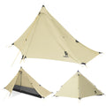 ROCKBROS tienda de campaña para exterior, impermeable, 20D, recubierta de silicona, sin estacas, con estructura de malla y diseño resistente a las roturas, para trekking y motocicleta