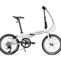 ROCKBROS bicicleta plegable de 20 inch de aluminio con 8 velocidades y frenos de disco, portátil y compacta para unisex (hombres y mujeres), diseño de plegado rápido, lista para la ciudad, duradera