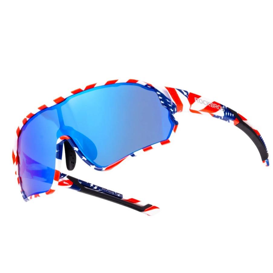 ROCKBROS Gafas de ciclismo para niños Protección UV400 Gafas de sol polarizadas Hechas de material TR90 para una visión óptima y comodidad de uso Visión sin deslumbramiento Diseño ligero y portátil Adecuado para ciclismo y varias actividades al aire libre