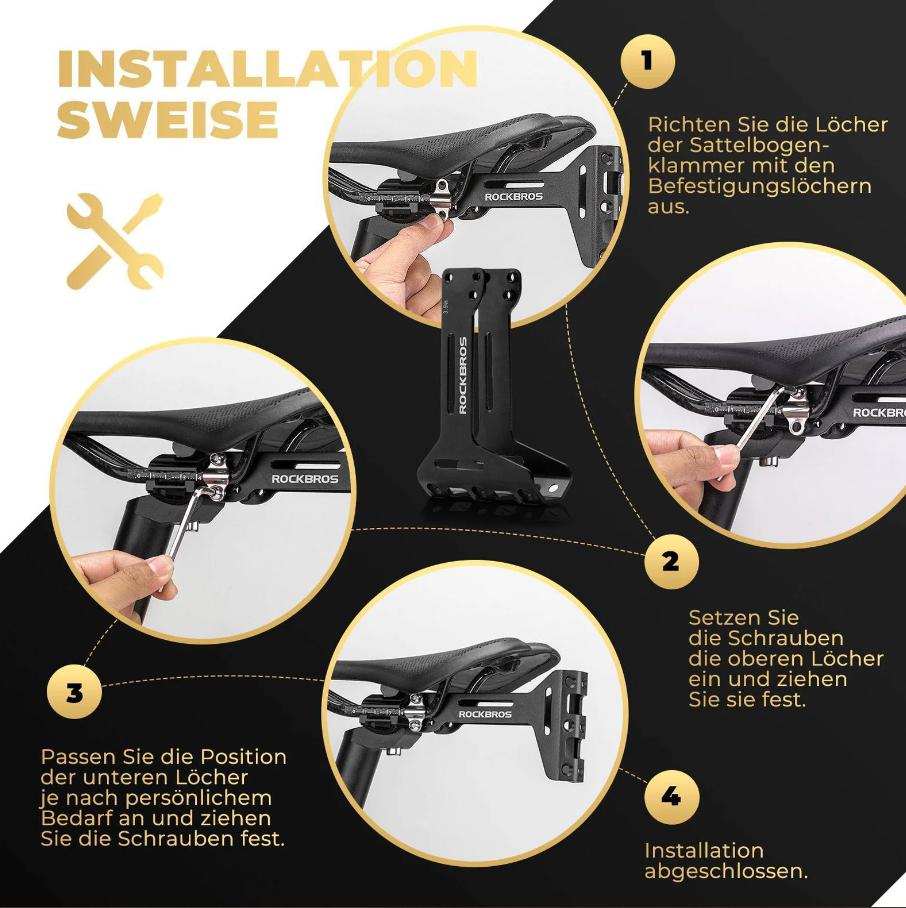 ROCKBROS Adaptador Portabotellas Bicicleta Aluminio Ajustable Soporte