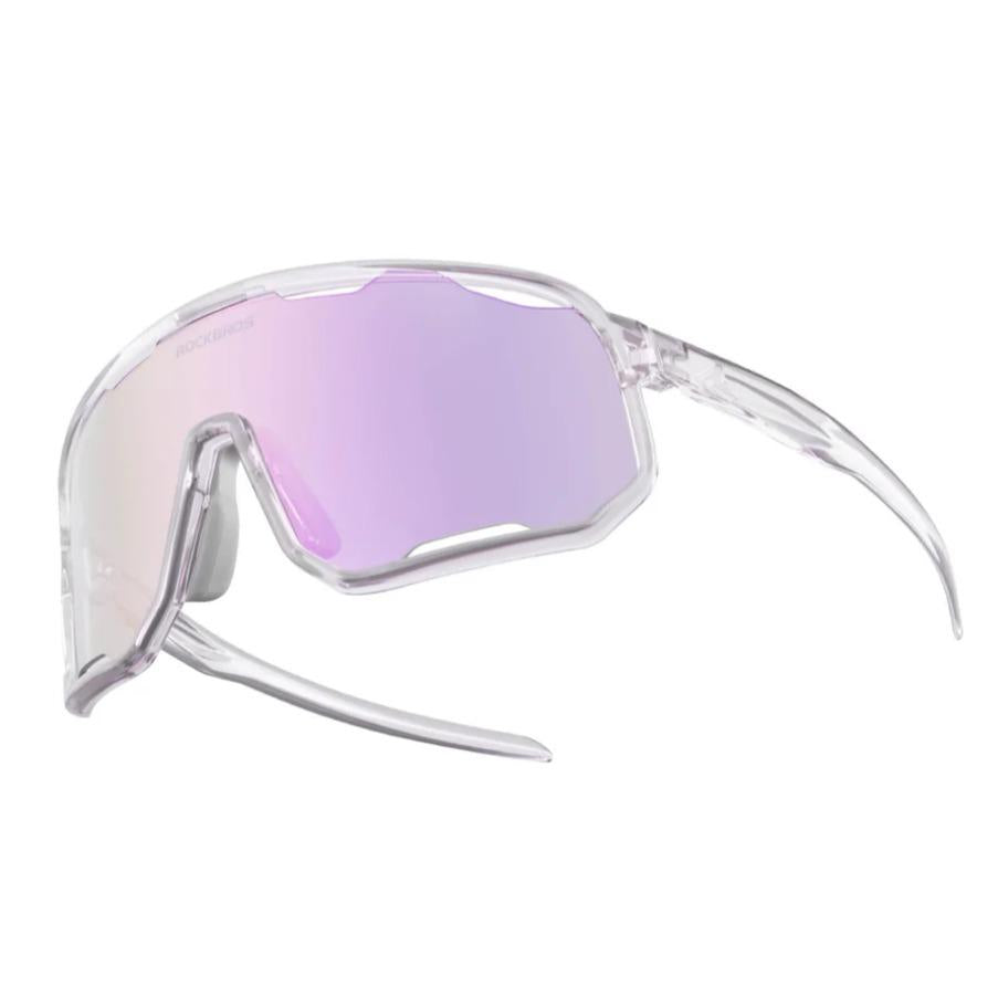 ROCKBROS Gafas de ciclismo Gafas de sol fotocromáticas Protección UV Almohadillas nasales intercambiables Mujeres/hombres