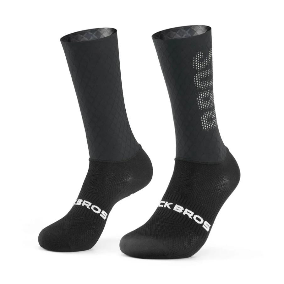 ROCKBROS calcetines de ciclismo, transpirables, de compresión, de 95% poliamida y 5% elastano, con tejido de malla para una ventilación y comodidad óptimas