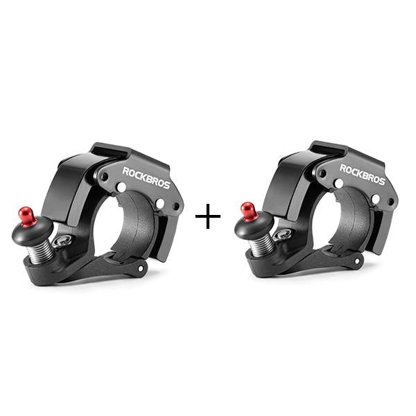 ROCKBROS Campana Bicicleta Avisador 100dB Sonido Fuerte Novedoso Mini Campana Ciclismo en Aleación de Aluminio y Acero Inoxidable de Alta Calidad & Oculta Fácil Instalación