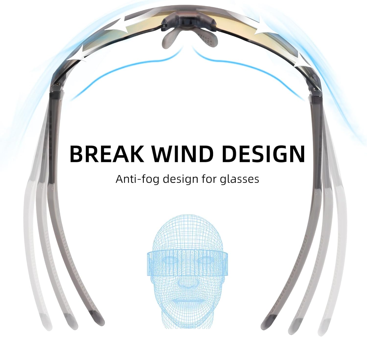 ROCKBROS Gafas de ciclismo Cambio de Color para Miopes Hombres Mujeres Corriendo al aire libre Deportes Bicicleta de carretera Gafas a prueba de viento
