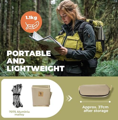 ROCKBROS Qunature Silla de camping plegable
