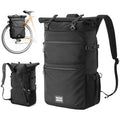 ROCKBROS Bolsa de Bicicleta 3 en 1 para Portaequipajes 11-16L de Capacidad, Bolsa de Ciclismo Multifuncional como Bolsa de Portaequipajes para Bicicleta, Mochila, Bolso Bandolera con Compartimento para Portátil Negro