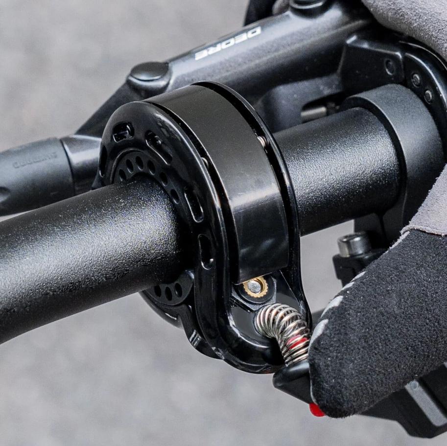 ROCKBROS campana de bicicleta oculta 100 dB resistente a la lluvia y al óxido con 5 colores para manubrio compatible con 22,2 mm/25,4 mm/31,8 mm portátil y cómoda