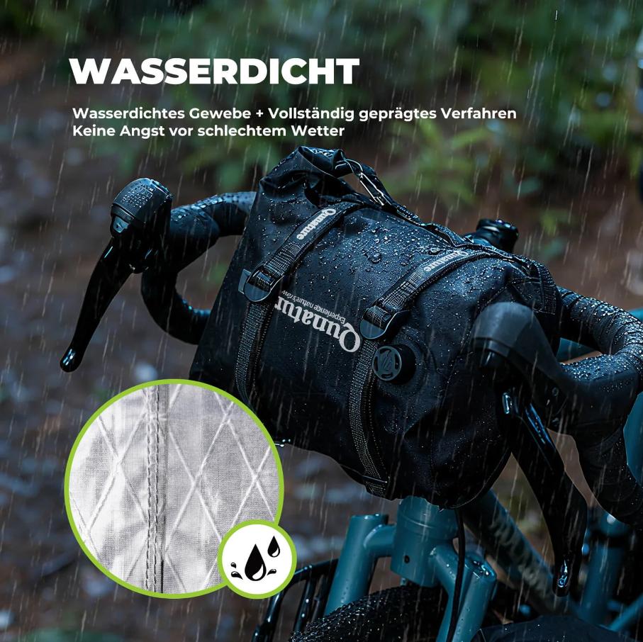 ROCKBROS Qunature bolsa de manillar 12L impermeable & ligera para bicicleta y outdoor gran capacidad para aventuras al aire libre ultraligera 100% resistente al agua accesorios para bicicletas de ciudad ciclismo