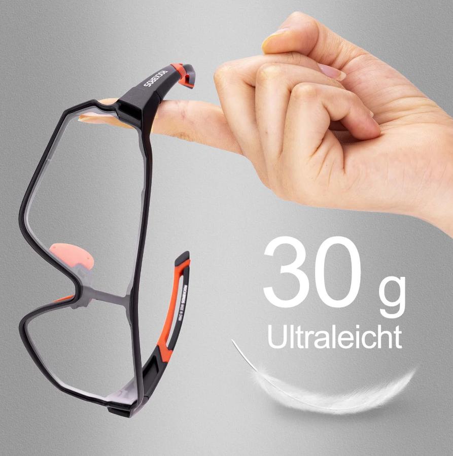 ROCKBROS Gafas de ciclismo fotocromáticas Gafas de sol para bicicleta Protección UV400 para hombres y mujeres
