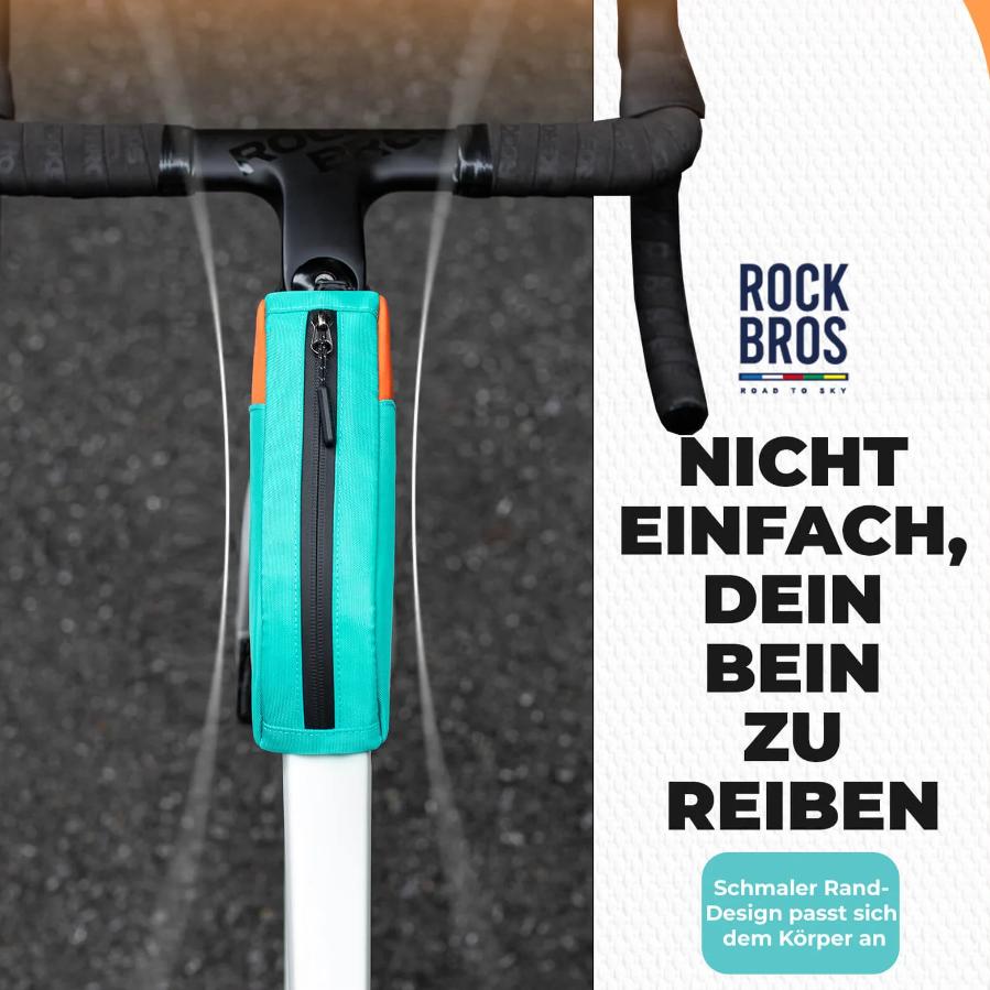 ROCKBROS Bolsa de Tubo Superior de Bicicleta Cierre de Lazo Rápido y Fijación de Cuerda Elástica 0.8L