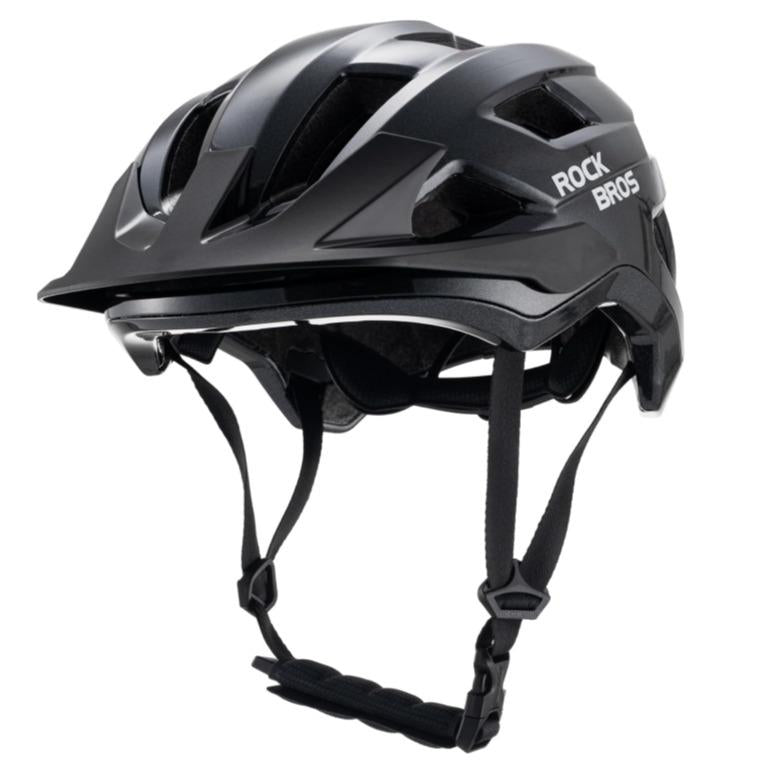 ROCKBROS casco de bicicleta certificado CE para jóvenes y niños con visera desmontable ajuste profundo seguro para MTB BMX descenso en bicicleta y patinaje con ventilación a 360 grados