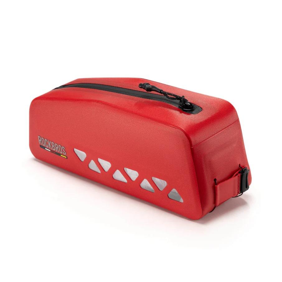 ROCKBROS ROAD TO SKY #Bikepacking bolsa de tubo superior 100% impermeable 1L con protección para lluvia intensa sistema de cierre giratorio bolsa de cuadro perfecta para grava, MTB & #Ebike acceso rápido a snacks & móvil #Impermeable #Bolsa de bicicleta
