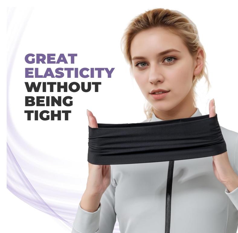 ROCKBROS TVI Bandas para la cabeza Deportivas Diadema para mujer Elástico Absorbente de sudor para correr Yoga Running Ciclismo Fitness Hairband Pañuelo en la cabeza