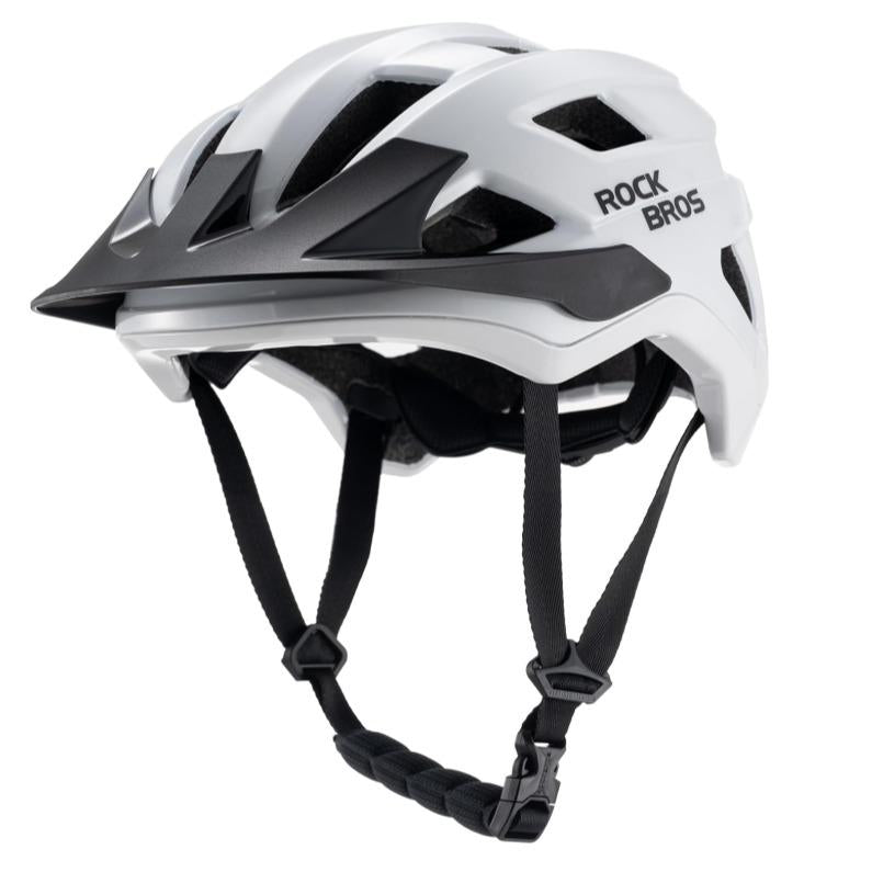 ROCKBROS casco de bicicleta certificado CE para jóvenes y niños con visera desmontable ajuste profundo seguro para MTB BMX descenso en bicicleta y patinaje con ventilación a 360 grados