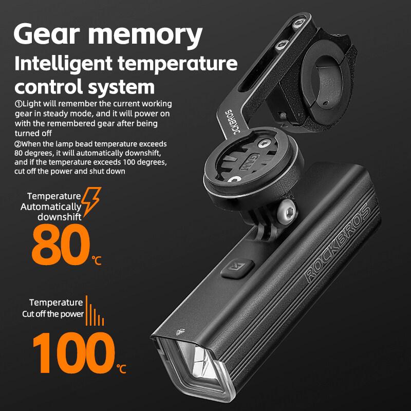 Faro para bicicleta, 1500 lúmenes, 5000 mAh