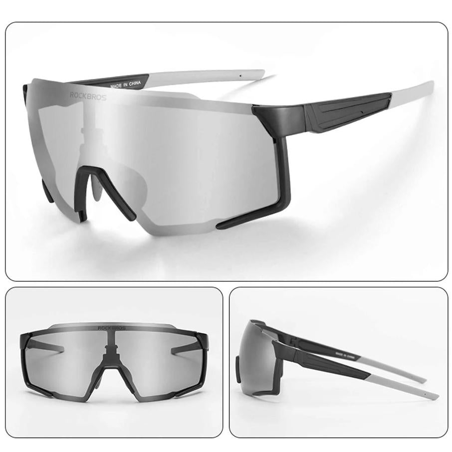 ROCKBROS-gafas de sol polarizadas para deportes al aire libre con , protección UV400, lentes HD y diseño de moda