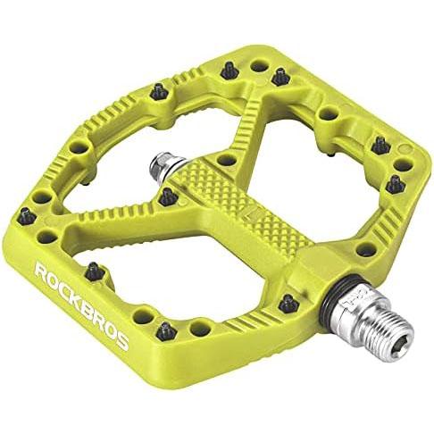 ROCKBROS Pedal de Bicicleta de Nylon MTB Pedal Antideslizante Resistente al Desgaste 9/16’’ Pedales para MTB, Bicicleta de Carretera, Bicicleta Eléctrica