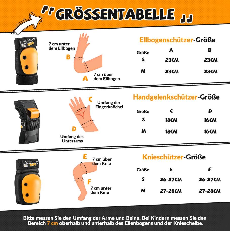 Rodilleras ROCKBROS para niños, set de almohadillas cómodas 6 en 1, protectores para ciclismo y deportes