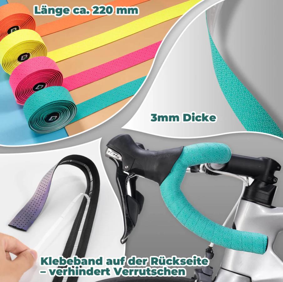 ROCKBROS Cinta para manillar de bicicleta Cinta de agarre larga 220cm para MTB Bicicleta de carretera Cuatro colores