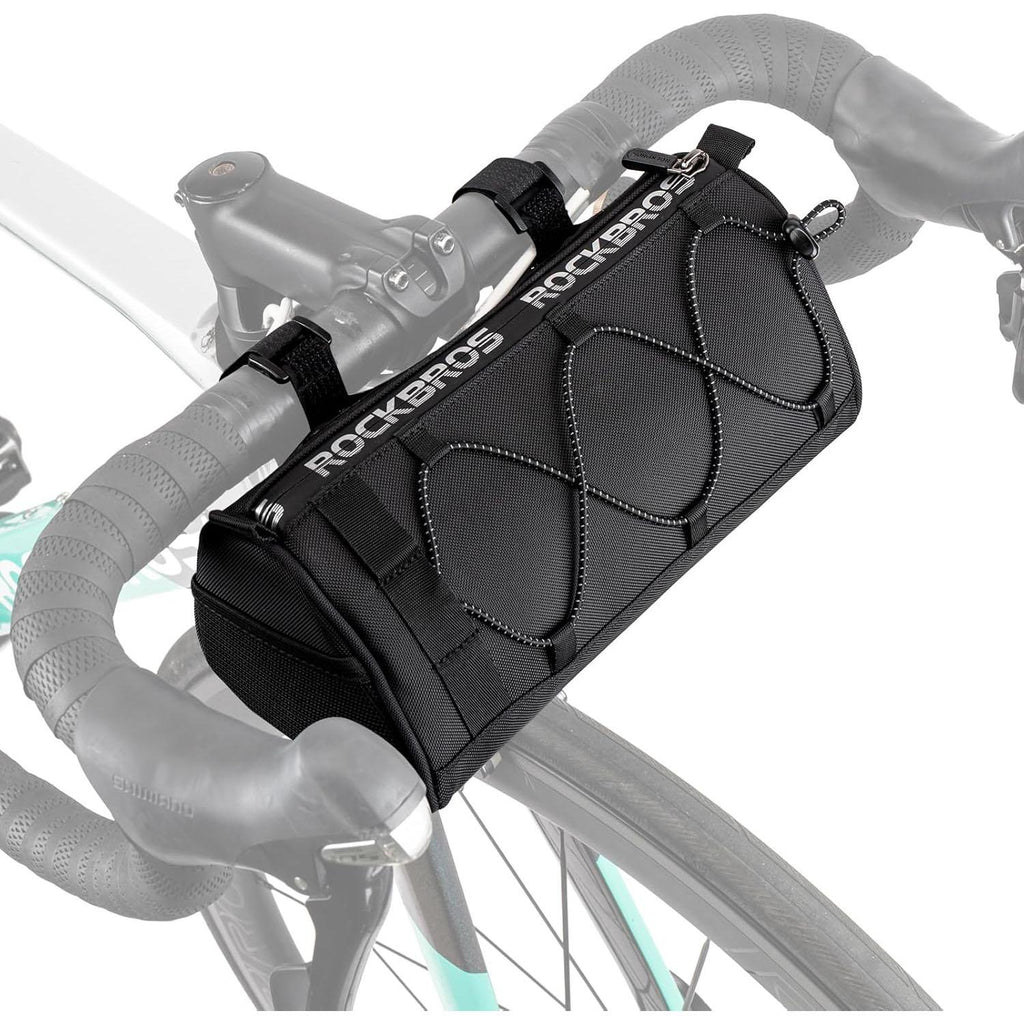 ROCKBROS Bolsa de Manillar Bolsa de Bicicleta Multifuncional Manillar Bolsa de Bicicleta con Correa de Hombro 1,5L