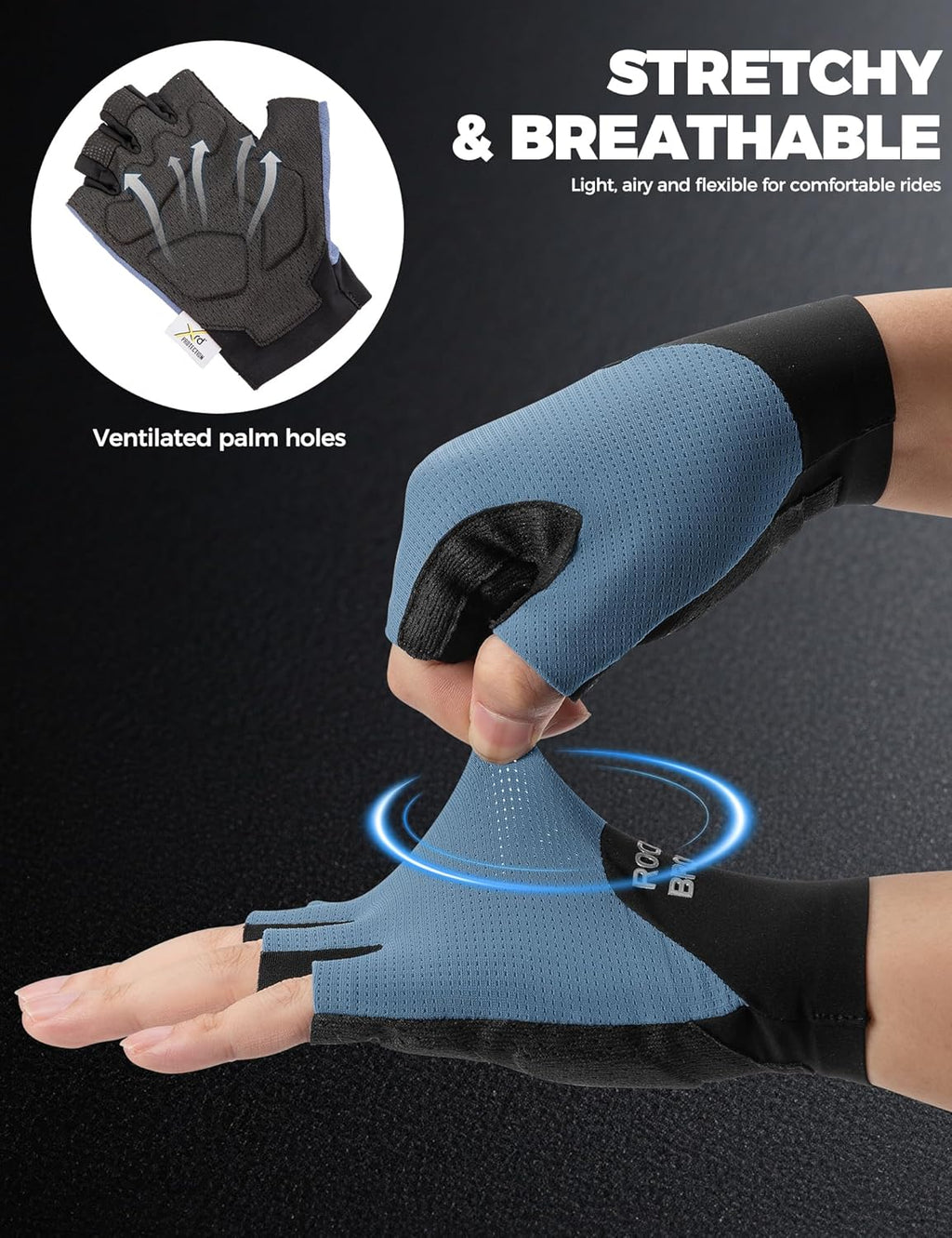 Guantes de bicicleta de medio dedo