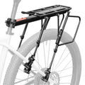 ROCKBROS portapaciente de bicicleta ajustable con cierre rápido y reflector, aleación de aluminio, diámetro de 10,37 mm, capacidad de carga de 75 kg, práctico y rápido para bicicletas de 24–29 inch