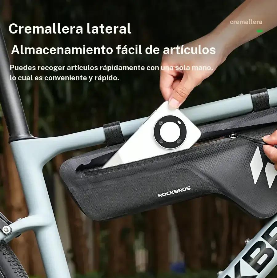 Bolsa para el marco de bicicleta impermeable de 4.5 L