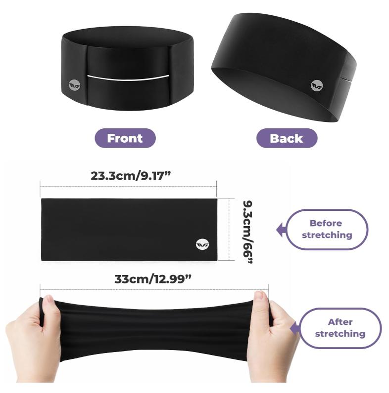 ROCKBROS TVI Bandas para la cabeza Deportivas Diadema para mujer Elástico Absorbente de sudor para correr Yoga Running Ciclismo Fitness Hairband Pañuelo en la cabeza