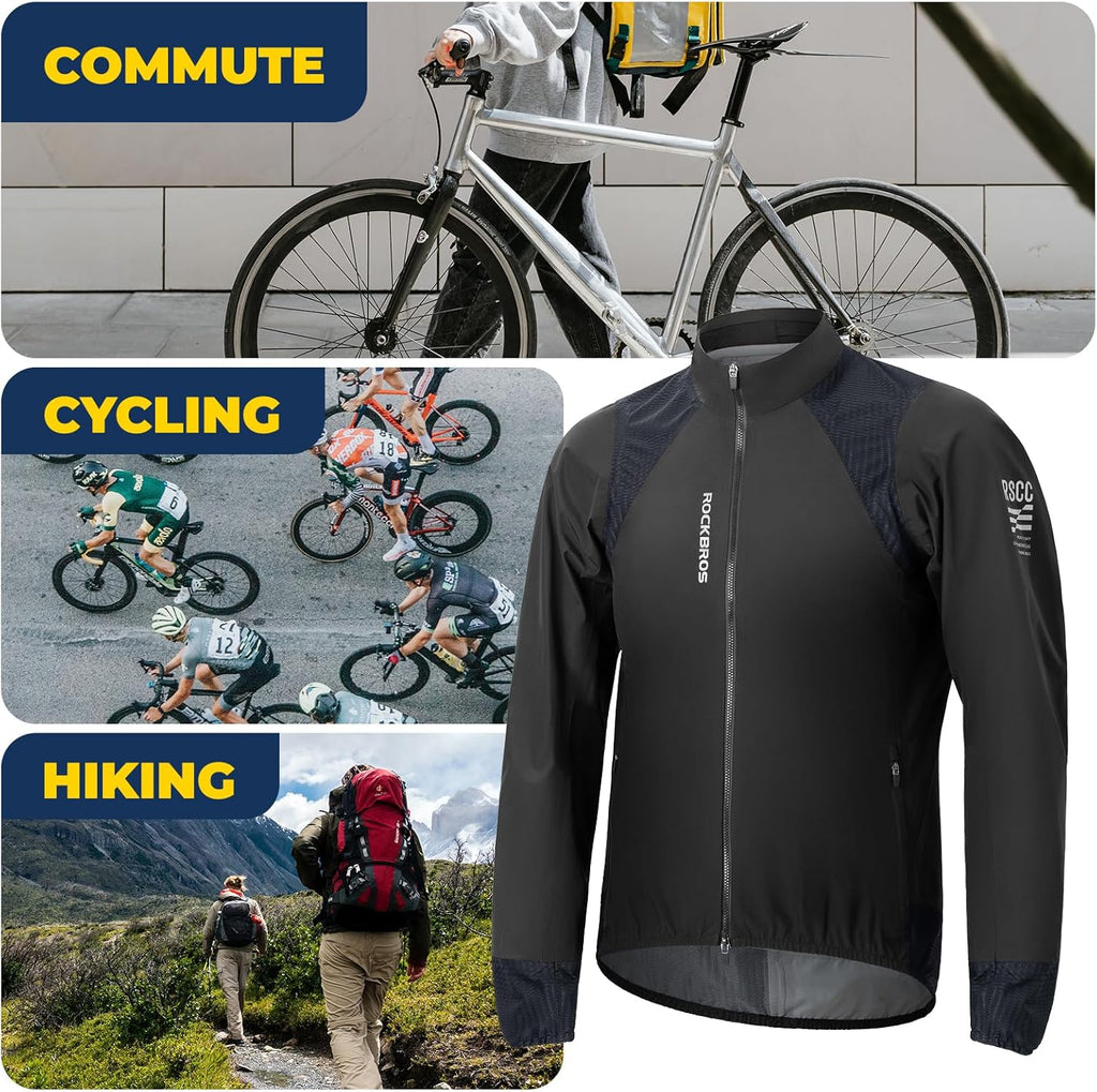 Chaqueta de lluvia para hombre impermeable