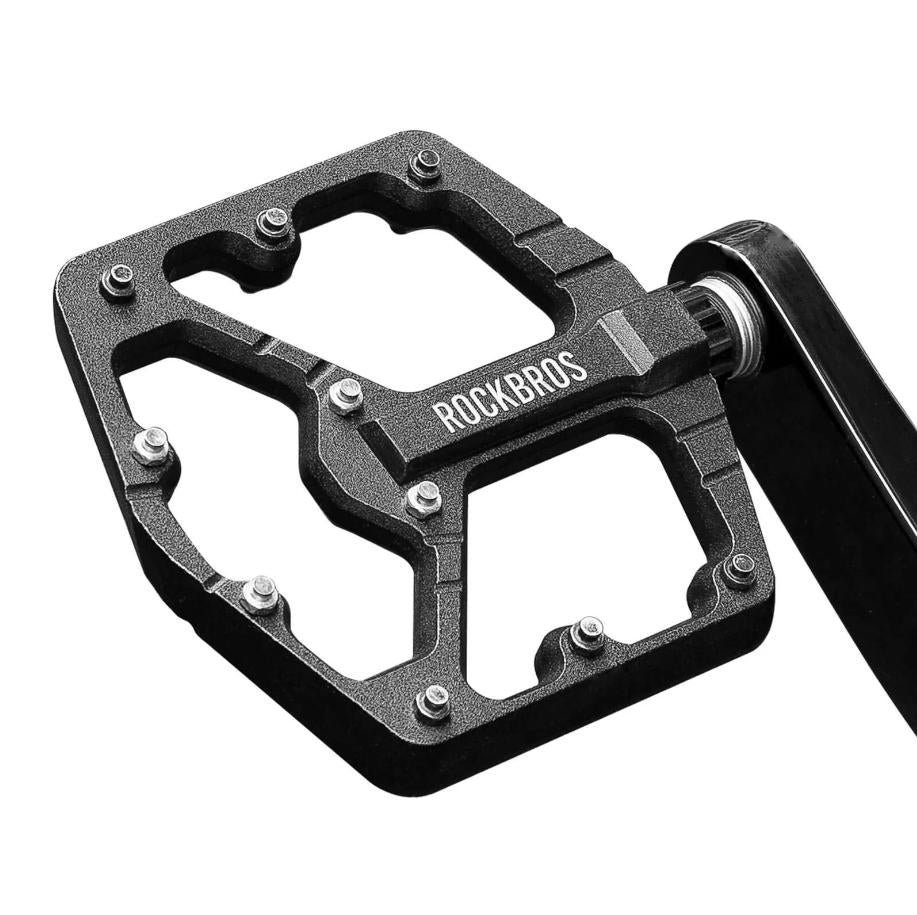 ROCKBROS ROAD TO SKY Pedal de bicicleta 9/16 inch CNC aleación de aluminio Antideslizante Sellado 13.6*11*0.8cm Agarre cómodo para bicicleta de montaña y bicicleta eléctrica