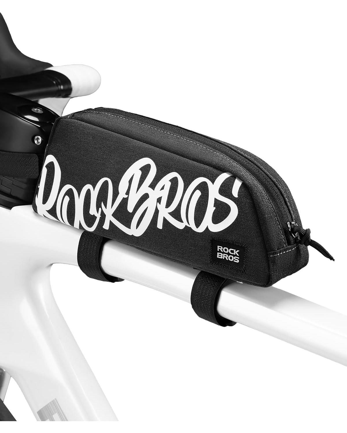 RockBros Bolsa de Tubo Superior Bolsa de Marco 0.8L con Diseño Aerodinámico y Tela de Poliéster de Alta Calidad para Ciclismo de Montaña y Carretera