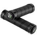 ROCKBROS Antideslizantes y con amortiguación de impactos, empuñaduras de manillar para bicicleta, diseño lock-on para MTB, carretera y e‑bike, en negro/rojo/azul/multicolor