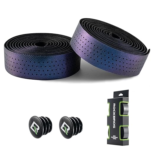ROCKBROS Cinta para manillar de bicicleta Cinta de agarre larga 220cm para MTB Bicicleta de carretera Cuatro colores